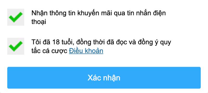 Bước 3: Xác nhận và nhận thưởng ngay