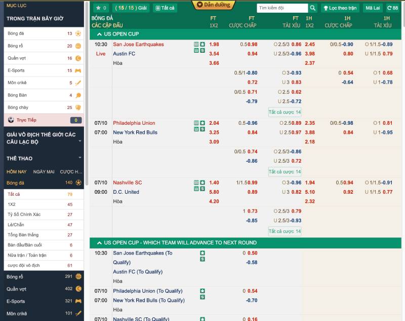 Các điểm mạnh vượt trội của sảnh thể thao 789win