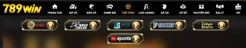 Các nhà cung cấp kèo nổi bật tại sảnh thể thao 789win