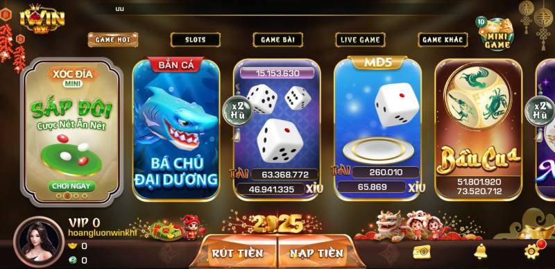 Kho game đa dạng – Điểm cộng lớn của iWin
