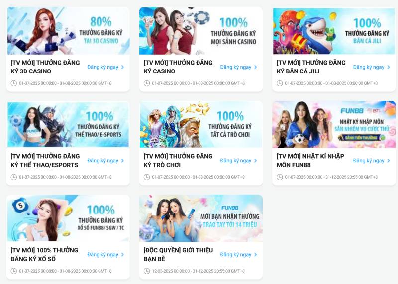 Ưu đãi thành viên mới Fun88 có gì đặc biệt?