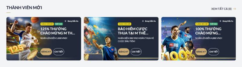 Ưu điểm khi nhận khuyến mãi người mới tại M88